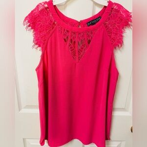 Brixon Ivy lace cutout top - size M
